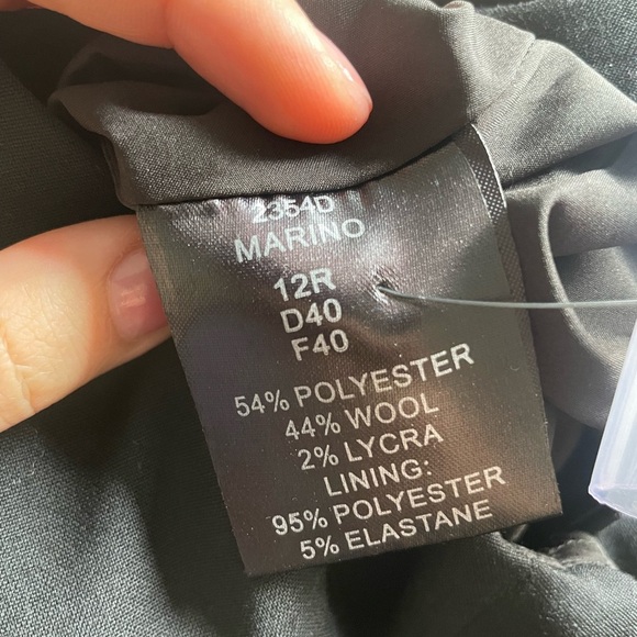 NWT - Brook Taverner Black Wool Blend Dress – Size 12R - Picture 10 of 12